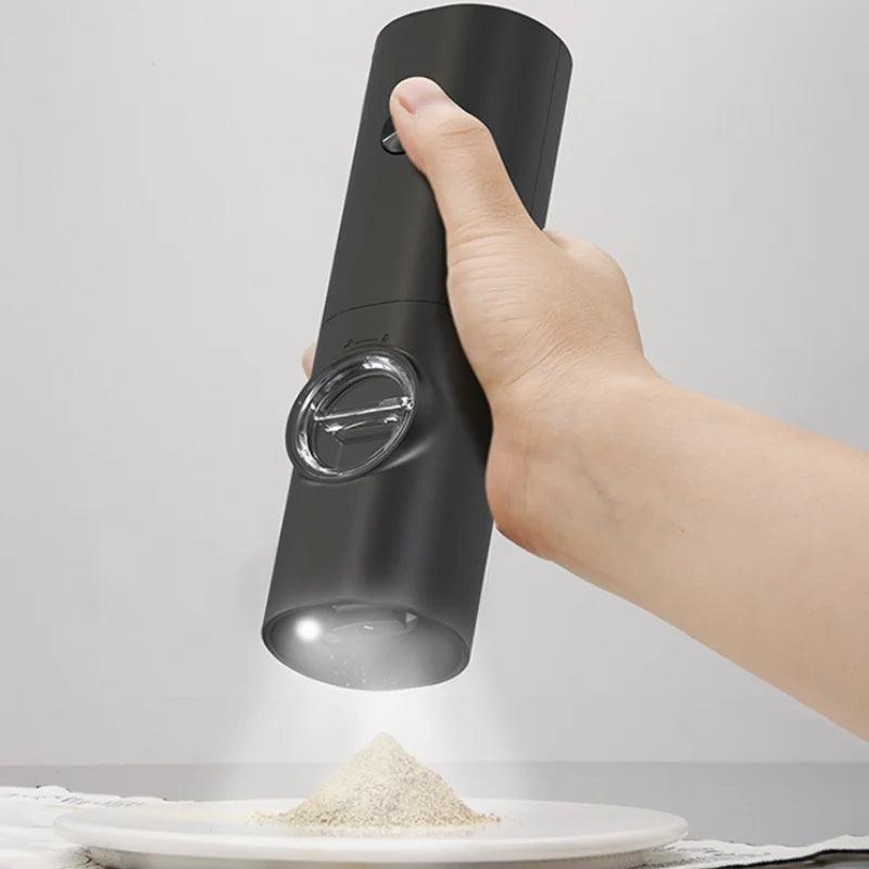 Moedor automático elétrico de pimenta e sal