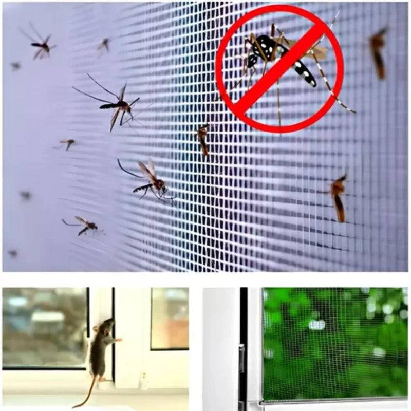 Rede mosquiteira auto-adesiva para porta e janela