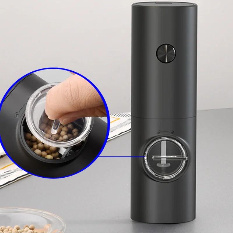Moedor automático elétrico de pimenta e sal
